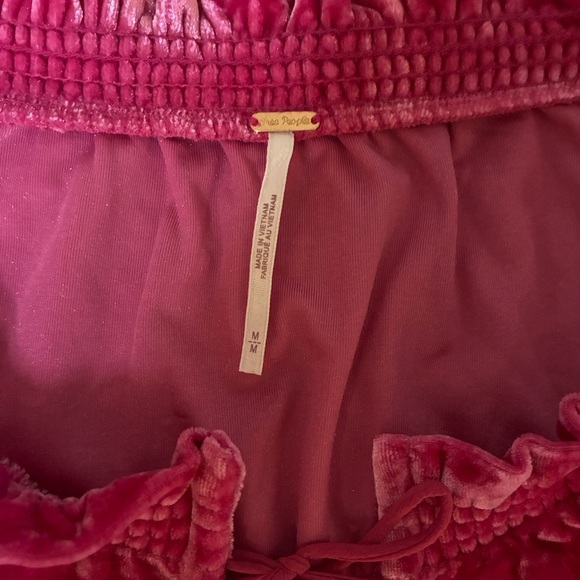 Free People Velvet Fuchsia Blouse - Picture 2 of 3